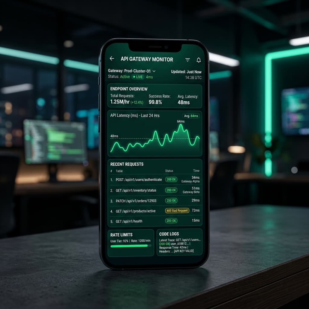 API Gateway dashboard