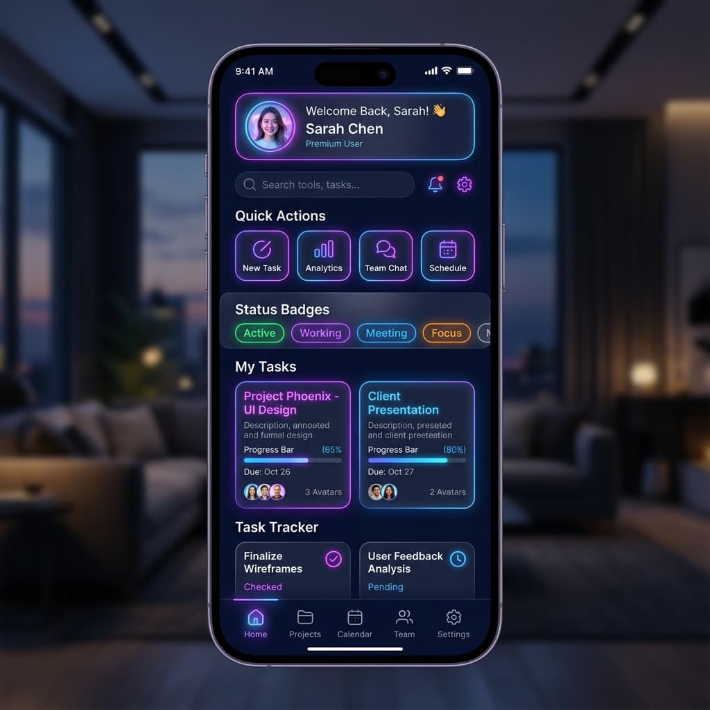 User App dashboard