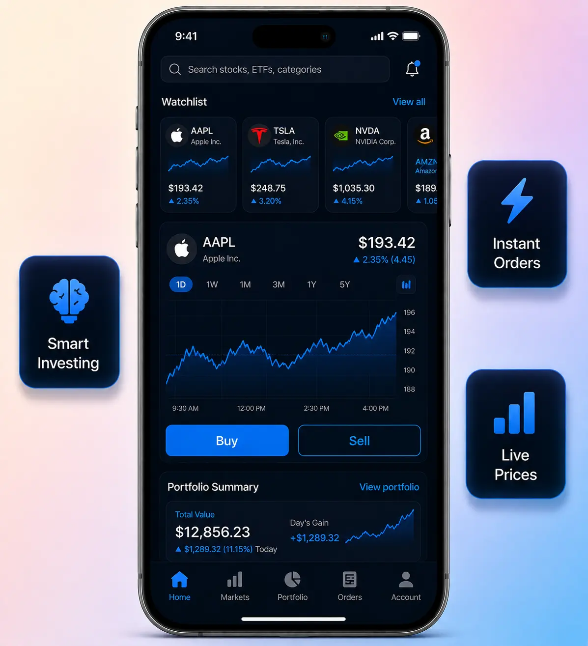 Robinhood Clone App Platform Overview