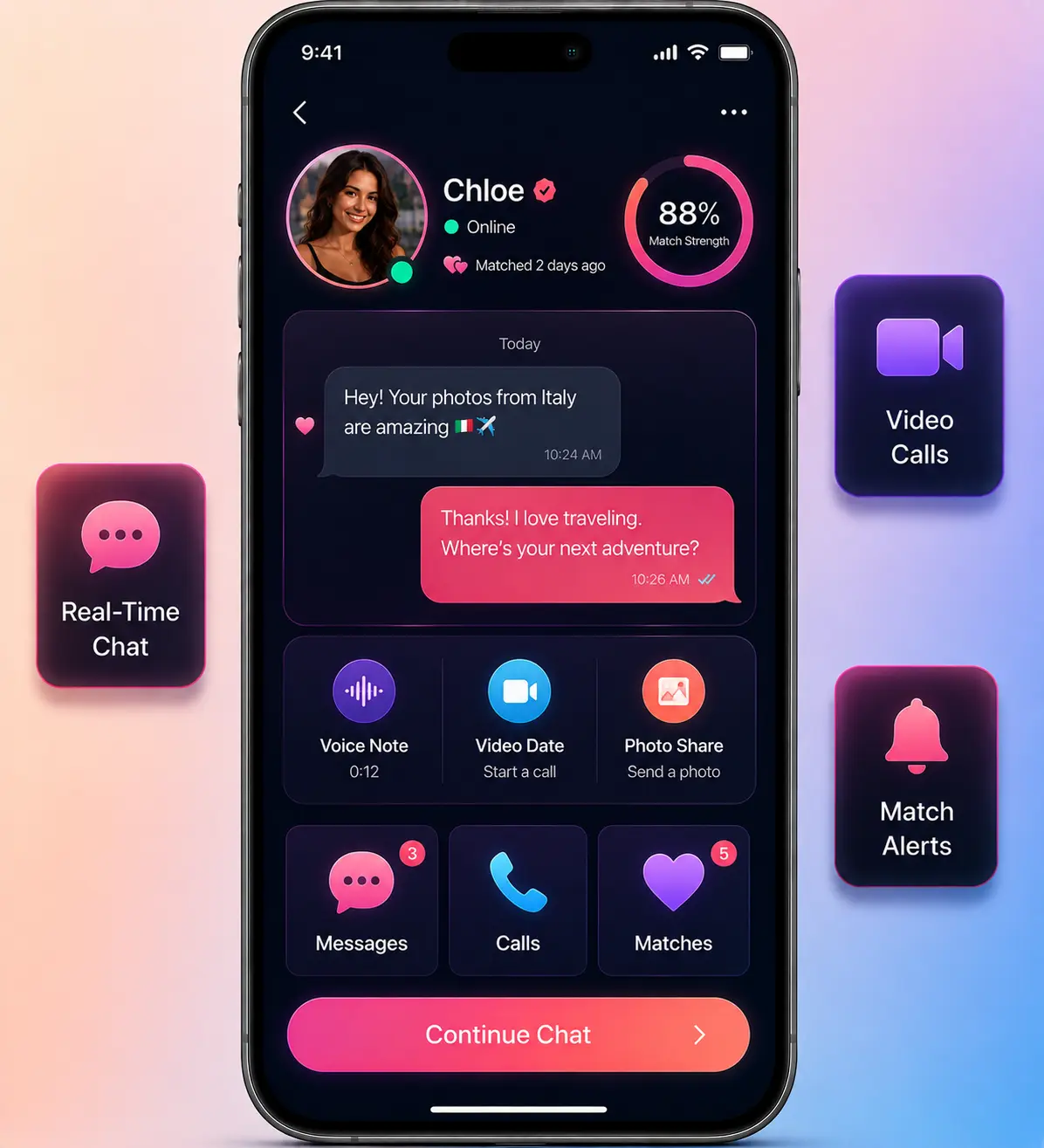 Tinder Clone User Interface