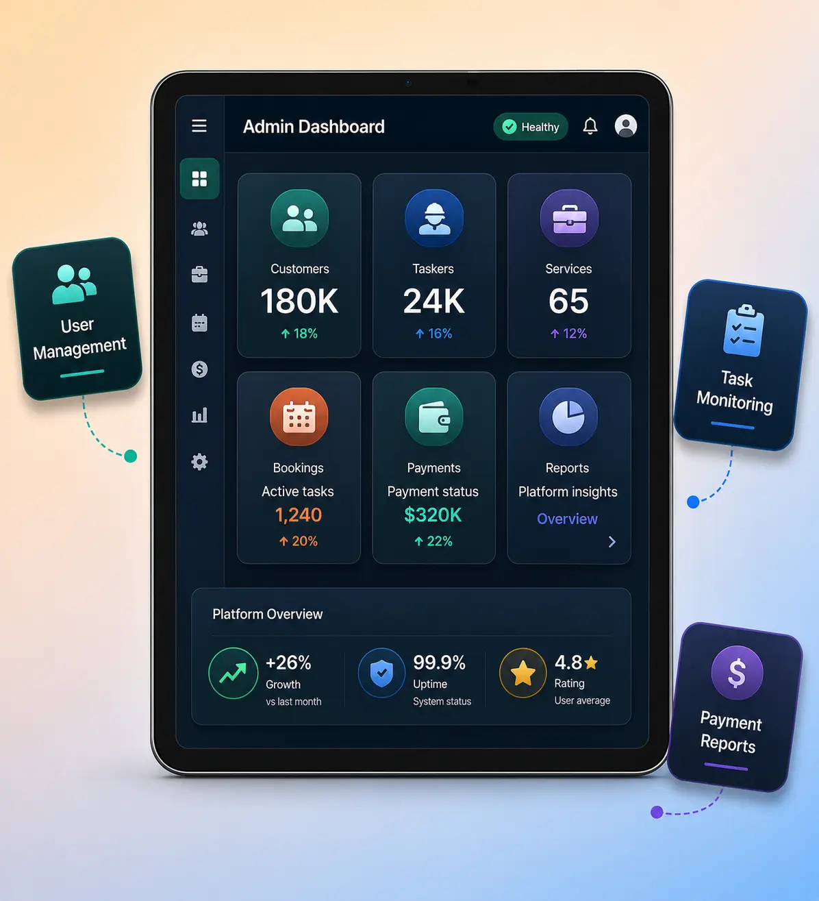 taskrabbit-clone-admin-dashboard-mockup