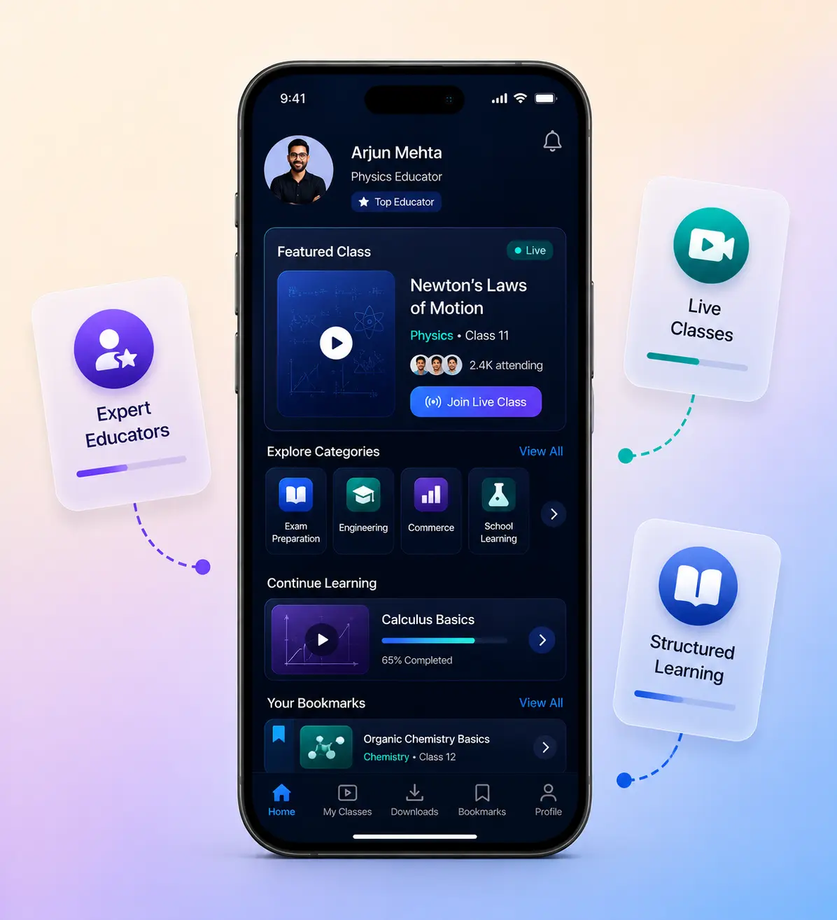 Unacademy Clone App Platform Overview