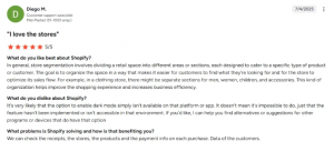 Review by a Shopify User About the Platform