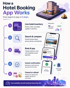 Hotel Booking App Functionality Overview 