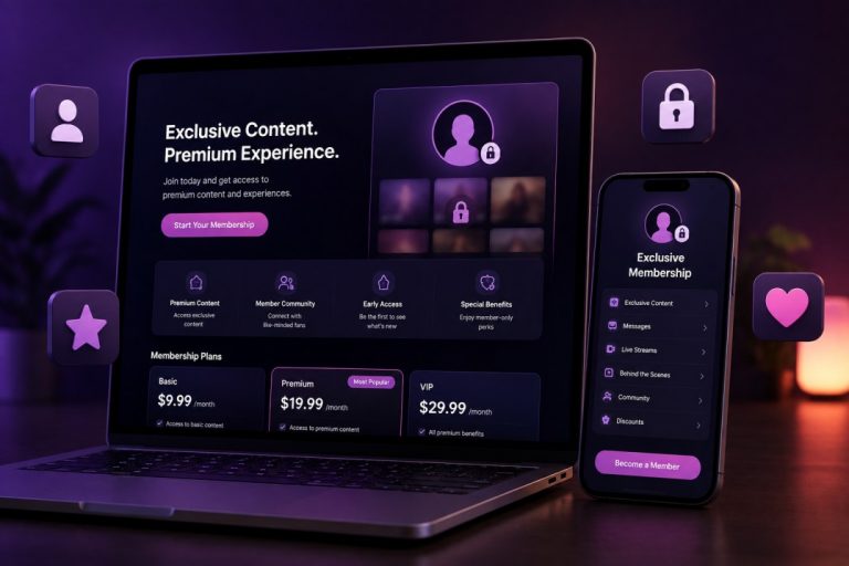 Adult Subscription Website Development