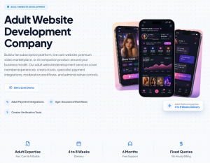 Xpertz.io’s Adult Website Development Services
