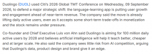 Duolingo’s Future Plans Featured on Investing