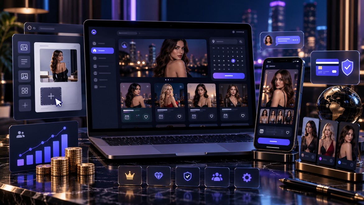 escort booking website builder